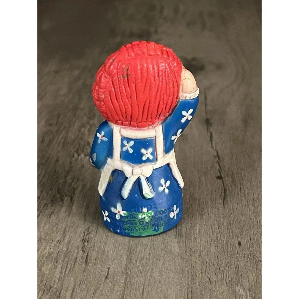 Vintage Raggedy Ann Rubber Finger Puppet 1972‎ Knickerbocker Good Condition